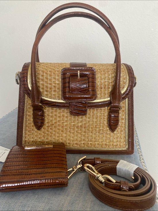 Brahmin Handbags - Brahmin Small Hailee Carmel Jardim and matching Jane wallet NWOT